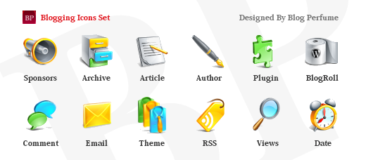 blogging icons set2 Icon icon Gratis Untuk Desain Anda