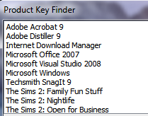 product key finder Product Key Finder Mengambil CD/Product Key Aplikasi dari Registry Windows